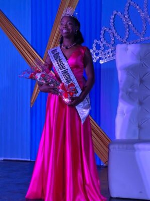 Miss Shanice Walters, newly crowned Miss Manchester Festival Queen, 2022