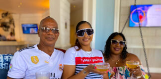 Toasting to an amazing day ahead at Sandals Negril were St. Elizabeth Health Department employees (from left) Delroy Facey, pyschiatric nursing aide, Sandra Wellington and Karen Elliott, mental health nurse practitioner. The trio were just about ready to make the most of the day pass the resort gifted to 20 members of the department’s Mental Health Unit.