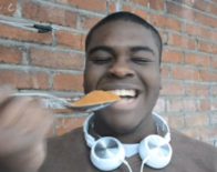 Teen Trying Cinnamon Challenge