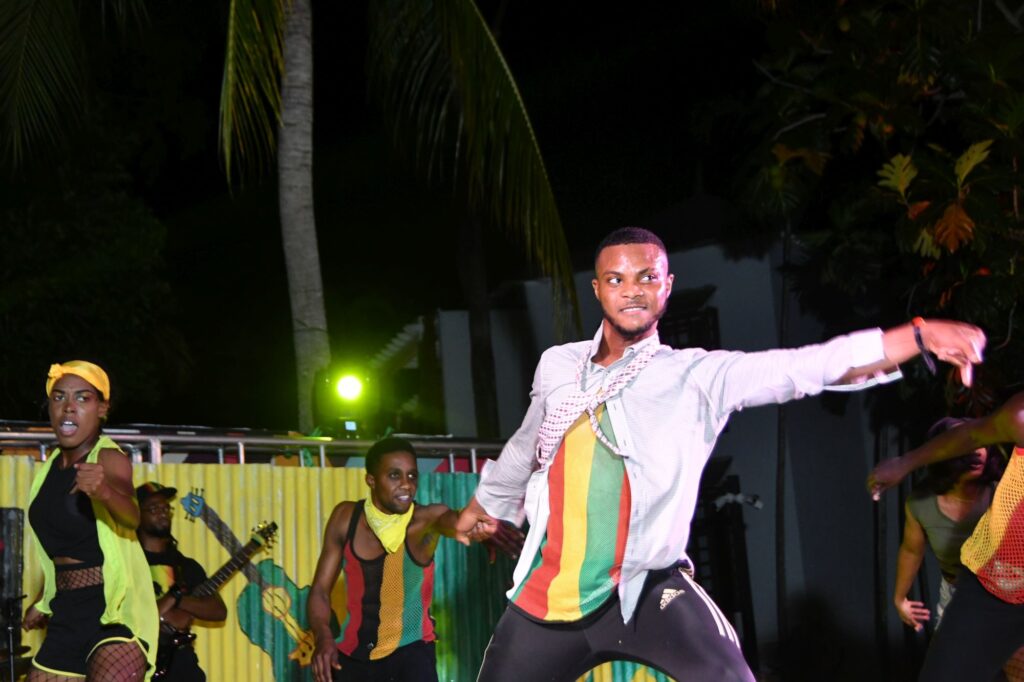 The Beaches Negril dancers had their game face on as they showed the audience some of their cool moves.