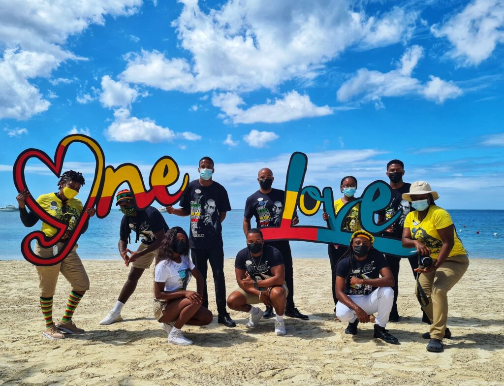 The Sandals Negril team posed with words from one of the Reggae legend’s most popular hit songs.