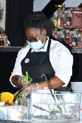 Sandals Negril Cook 2, Kedesha Spence from team Make it Happen was busy preparing all her seasonings for the big show down at the resort’s Bayside Restaurant.