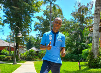 Beaches Negril Bellman Oran Green is a lover of all things sports and football is very high on his list of skills.