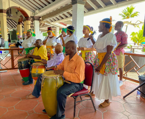 The Hatfield Cultural Group embodied the true meaning of ‘rich heritage’ at Sandals Negril through various folk songs and dance selections such as Kumina and Dinki Mini.