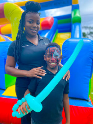 Sonya Brown from the Sandals Negril Loyalty and Travel department expressed gratitude to see her son Jharrel Mangol end his summer on a high note.