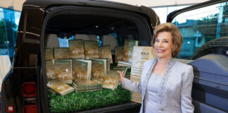 Philanthropist and Chair of Stewart’s Automotive Group, Diana Stewart shows off a fresh copy of her first literary work, Dunsinane: A Memoir. Mrs. Stewart, who dedicated the book to her late husband Richard, launched the book on September 28 during a prestigious launch event hosted at the Jaguar Land Rover Showroom where it was announced that 100 percent of proceeds from book sales will be donated to charity. Dunsinane is available for purchase online via Amazon Kindle or at Stewart’s Auto Sales Limited, 49 ½ South Camp Road via jhannam@stewartsautosales.com.